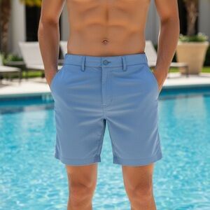 Abercrombie & Fitch Light Blue Athletic Shorts